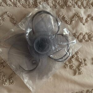 Elegant Gray Fascinator Headband
